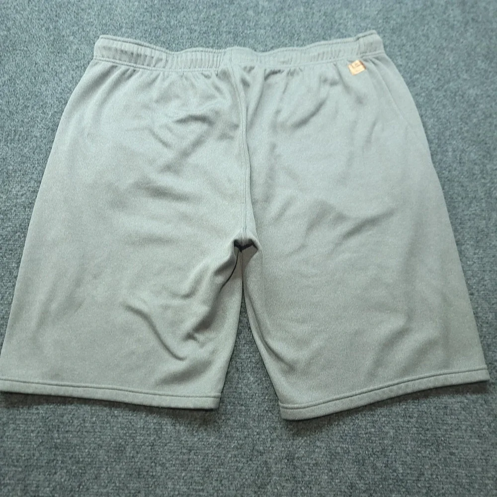 Copper Fit Mens Gray Copper Infused Athletic Shorts Zipper Pockets XL 20in Waist